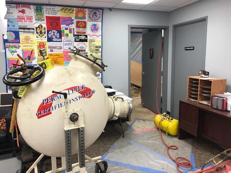 PIpe Lining Inside the Room